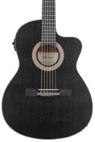 Ibanez GA5MHTCE Weathered Black Open Pore elektrisch-akoestische klassieke gitaar - thumbnail