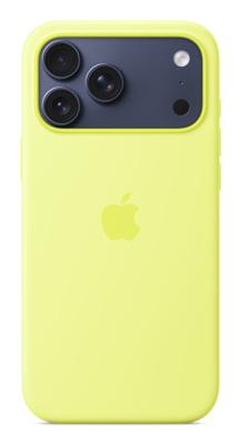 APPLE iPhone 17 Pro Max - Siliconen hoesje met MagSafe - Neongeel - thumbnail