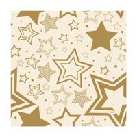 Duni Servetten Holiday Star Cream 33cm - thumbnail