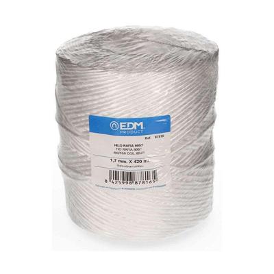 Draadspoel EDM Wit Raffia Polypropyleen