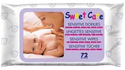 Sweetcare Sweetcare Babydoekjes Sensitive (72st)