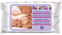 Sweetcare Sweetcare Babydoekjes Sensitive (72st) - thumbnail
