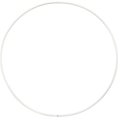 Creativ Company Metalen draadring, d 15 cm, dikte 2 mm, wit, 10 stuk/ 1 doos
