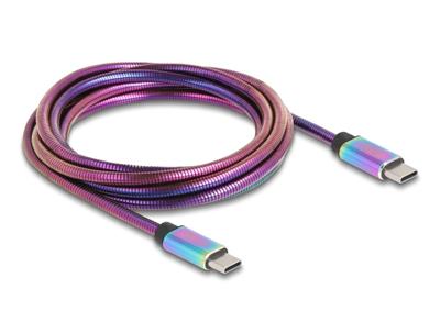 Delock USB-C-kabel USB 2.0 USB-C stekker, USB-C stekker 2.00 m Meerdere kleuren 81116 - thumbnail