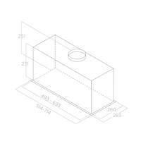 Elica FOLD BL/A/52 Inbouw Roestvrijstaal 580m3/h B - thumbnail