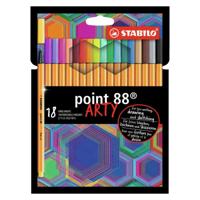 Stabilo point 88 arty fineliners, 18st. - thumbnail
