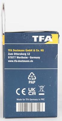 TFA Dostmann 60.2025.01 Wekker Kwarts Zwart Alarmtijden 1