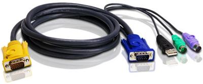 Aten 2L-5303UP toetsenbord-video-muis (kvm) kabel