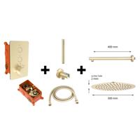 Best Design Regendoucheset One Pack Inbouw Thermostaat Nancy M300 Mat Goud - thumbnail