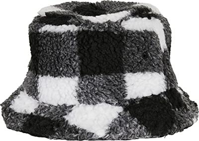 Flexfit FX5003SC Sherpa Check Bucket Hat - White/Black - One Size