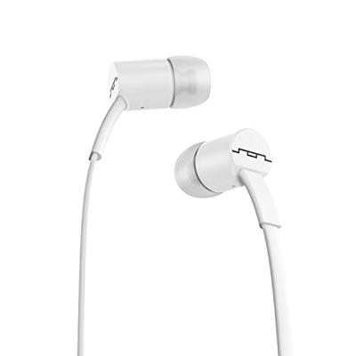 SOL Republic Jax In-ear hoofdtelefoon, geluidsisolerende, draadloze oortelefoon met microfoon + 1-knops bediening, hoogwaardig geluid met krachtige bas, 4 oordopjes maten voor ideale pasvorm, wit
