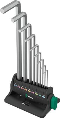 Wera 950/9 Hex-Plus 8 Stiftsleutelset, metrisch, verchroomd, 9-delig - 05022102001 - thumbnail
