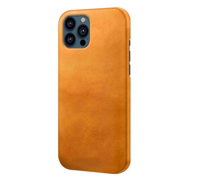 Casecentive Leren Back case iPhone 13 Pro tan