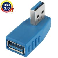 USB 3.0 mannetje naar USB 3.0 vrouwtje Type A Kabel Adapter (BLue) - thumbnail