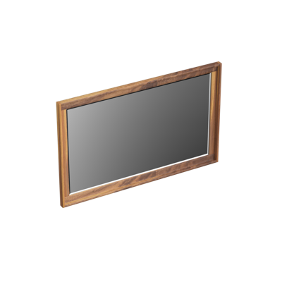 Spiegel Forzalaqua Reno Rechthoek 80x50 Cm Noten Pure Walnut