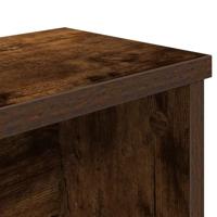 Keukenrek stapelbaar 50x15x16 cm bewerkt hout gerookt eiken - thumbnail