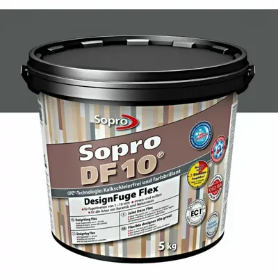 Voegmortel Sopro DF 10 Flexibel antraciet nr. 66 5kg