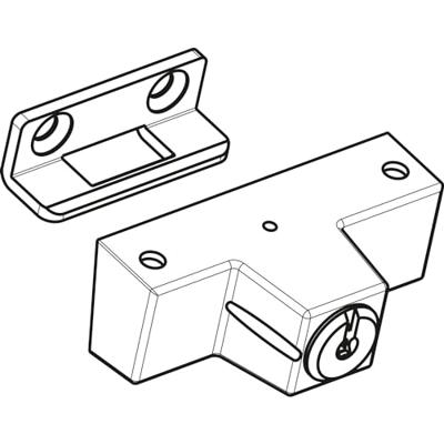 Roto draaivergrendelslot NT silver met cilinder Roto 257070