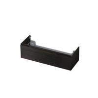 INK - Onderkast 1 Lade Greeploos met Houten Keerlijst - 1200x450x350 Mm - Intens Eiken - thumbnail