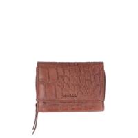 LouLou Essentiels Vintage Croco Silver Wallet Small Cognac - thumbnail