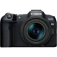 Canon 5803C013 EOS R8+RF 24-50MM F4.5-6.3 IS STM 24.2MP full-frame spiegelloze camera Tot 40 fps continu Dual Pixel CMOS AF II 4K tot 60p Vari-hoek scherm Bluetooth&WiFi Zwart volledige grootte - thumbnail