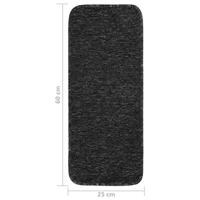 VidaXL Trapmatten 15 st anti-slip rechthoekig 60x25 cm antracietkleur - thumbnail