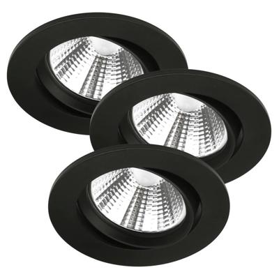 Inbouwspot zwart 3-Pack Nordlux &apos;Fremont&apos; LED 3x5,5W dimbaar 2700K