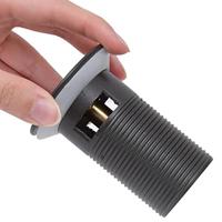 Afvoer pop-up met overloop 6,4x6,4x9,1 cm grijs - thumbnail