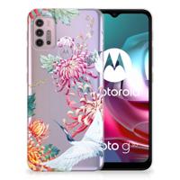 Motorola Moto G30 | G10 | TPU Hoesje | Bird Flowers - thumbnail