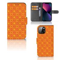iPhone 13 Mini | Telefoon Hoesje | Batik Oranje - thumbnail