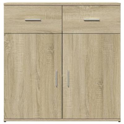 Dressoir 79x38x80 cm bewerkt hout sonoma eikenkleurig