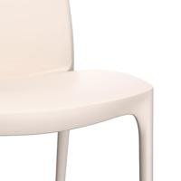 Tuinstoelen 2 st 50x46x80 cm polypropeen crèmekleurig - thumbnail