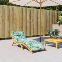 Ligbedkussen bladpatroon 180x60x4 cm oxford stof - thumbnail