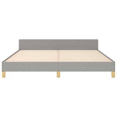 Bedframe zonder matras stof lichtgrijs 180x200 cm