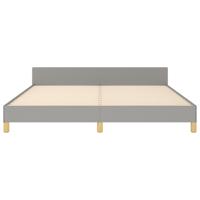 Bedframe zonder matras stof lichtgrijs 180x200 cm - thumbnail