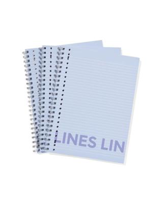 HEMA Collegeblokken blauw A4 gelinieerd - 3 stuks