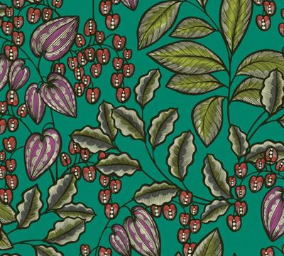 Architects Paper Floral Impression - Groen - Bloemrijk - 377547