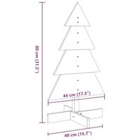 VidaXL Kerstdecoratie kerstboom 80 cm massief grenenhout - thumbnail