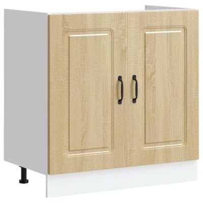 Spoelbakonderkast Kalmar 80x46x81,5cm bewerkt hout sonoma eiken Spoelbakonderkast Kalmar 80x46x81,5cm bewerkt hout sonoma eiken