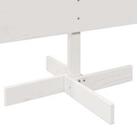 Kerstdecoratie kerstboom 150 cm massief grenenhout wit - thumbnail