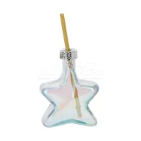 Drinkglas Kerstster met Rietje Parelmoer - thumbnail