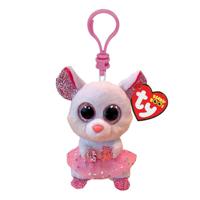 TY Beanie Boos Clip Knuffel Muis Nina 7 cm - thumbnail