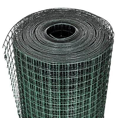 Kippengaas 25x1 m gegalvaniseerd staal met PVC-coating groen Kippengaas 25x1 m gegalvaniseerd staal met PVC-coating groen