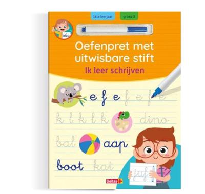 Deltas Oefenpret met uitwasbare stift - ik leer schrijven Deltas Oefenpret met uitwasbare stift - ik leer schrijven
