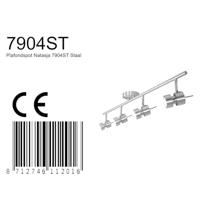 Steinhauer PlafondspotNatasja Led 4-lichts grijs - 7904ST - thumbnail