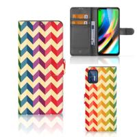 Motorola Moto G9 Plus | Telefoon Hoesje | Zigzag Multi Color - thumbnail