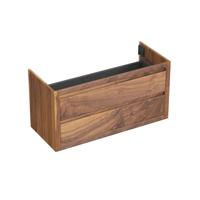 Onderkast Forzalaqua Gela 120x51x60 Cm 2 Softclose Lades Noten Pure Walnut - thumbnail