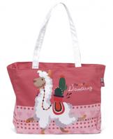 Arditex Schoudertas Llama Meisjes 12 Liter Canvas Rood/roze - thumbnail