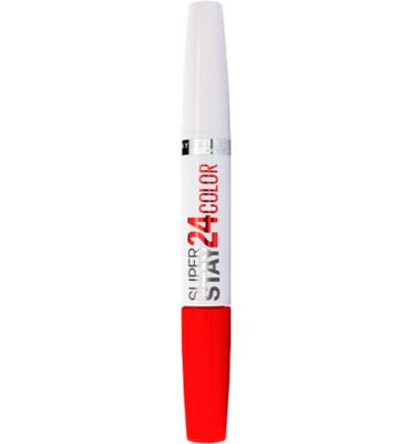 Maybelline SuperStay 24H - 483 Non-Stop Orange - Oranje - Langhoudende Lippenstift