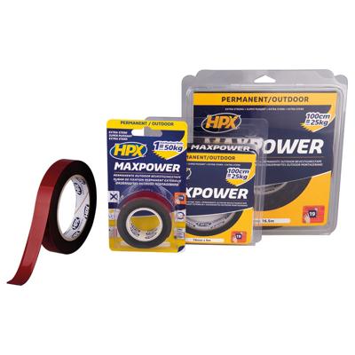 HPX Max Power Outdoor bevestigingstape | Zwart | 25mm x 1,5m - OT2502 OT2502 HPX Max Power Outdoor bevestigingstape | Zwart | 25mm x 1,5m - OT2502 OT2502